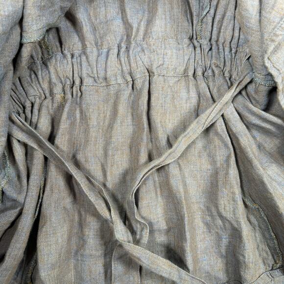 FLAX by Jeanne Engelhart 100% Linen Cardigan & Maxi Skirt Set Size Large Blue - Picture 7 of 11